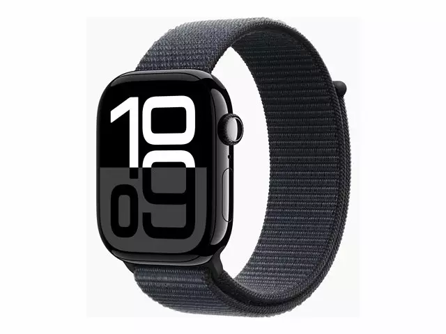 APPLE WATCH S10 GPS 46MM ÄLYKELLO SPORTS LOOP -RANNEKKEELLA MUSTA - Älykellot ja aktiivisuusrannekkeet - 195949780684 - 1