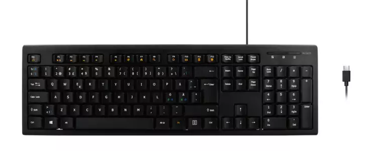 DELTACO USB-C NÄPPÄIMISTÖ - Näppäimistöt ja hiiret - 5706470154834 - 1