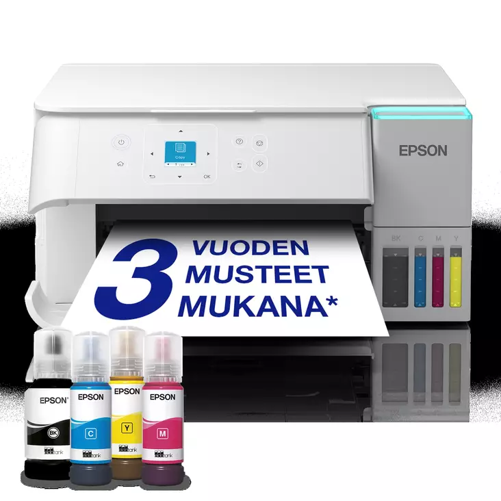 EPSON ECOTANK ET-2956 MONITOIMITULOSTIN VALKOINEN - Ecotank - 8715946737324 - 1