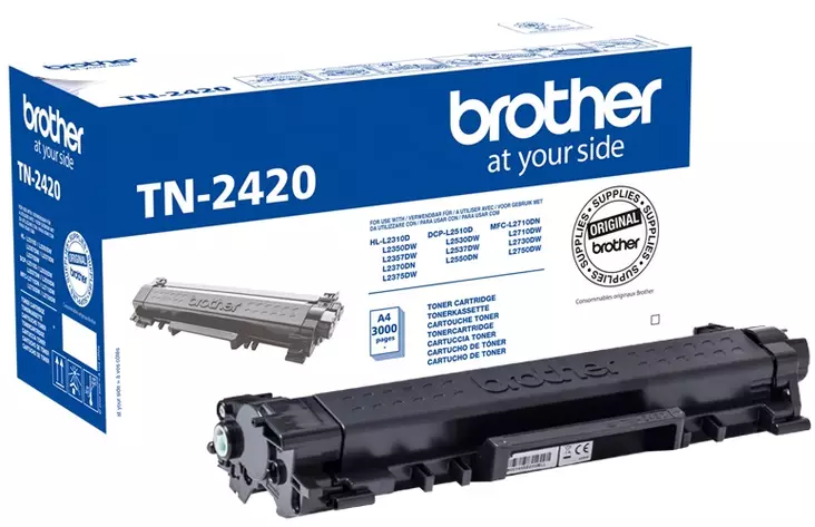 BROTHER TN2420 TONER BLACK - Musteet, paperit ja väripatruunat - 4977766779494 - 2