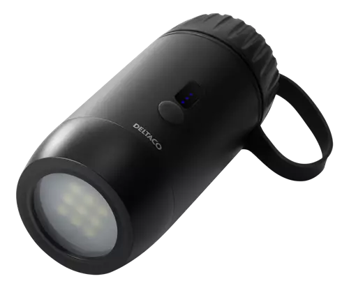 DELTACO POWER BANK PB-Q1002 15.000 mAh VARAVIRTALÄHDE TASKULAMPULLA - Kaapelit ja laturit - 7333048050304 - 1