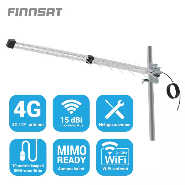 FINNSAT FS5800 4G/3G/GSM SUUNTA-ANTENNI - Muut tarvikkeet - 6410075261314 - 2