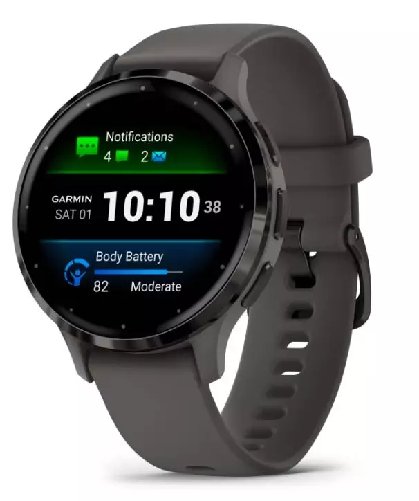 GARMIN VENU 3S BLACK SESAME + SLATE ÄLYKELLO - Älykellot ja aktiivisuusrannekkeet - 753759314774 - 2