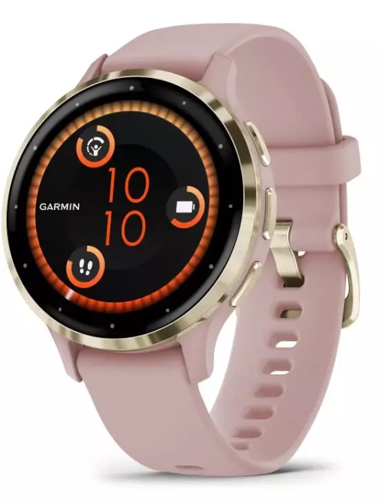 GARMIN VENU 3S PINK DAWN + PEACH GOLD ÄLYKELLO - Älykellot ja aktiivisuusrannekkeet - 753759314804 - 2