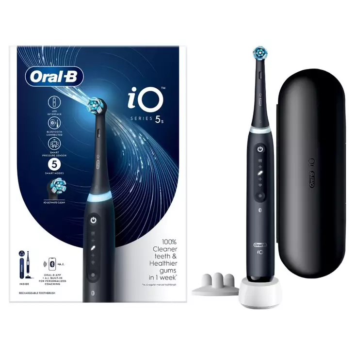 ORAL-B IO5S SÄHKÖHAMMASHARJA BLACK - Sähköhammasharjat - 4210201414964 - 1