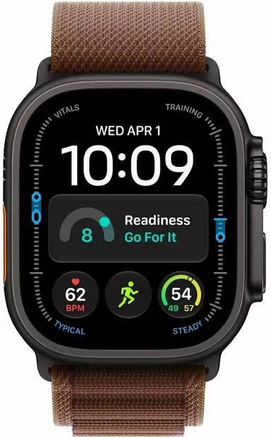 APPLE WATCH ULTRA 4 GPS + CELLULAR 49MM BLACK TITANIUM CASE WITH BURGUNDY ALPINE LOOP - L - Älykellot ja aktiivisuusrannekkeet - 195951217895 - 7
