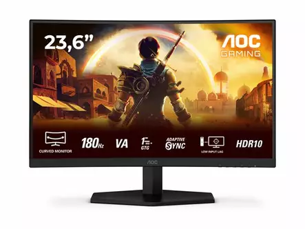 AOC C24G42E 24" FHD 180HZ KAAREVA PELINÄYTTÖ - Näytöt 22" - 26" - 4038986142625 - 2