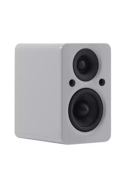 JAMO MINI MKII AKTIIVIKAIUTINPARI MATTAVALKOINEN - Hyllykaiuttimet - 6974245820645 - 2