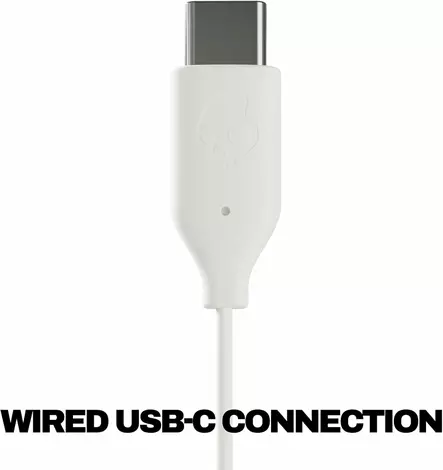 SKULLCANDY JIB USB-C TRÅDLÖSA HÖRLURAR VIT - Hörlurar med sladd - 810145322215 - 2
