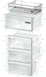 SIEMENS KG39N2ICF JÄÄKAAPPIPAKASTIN - Jääkaappipakastimet - 4242003896365 - 4