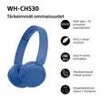 SONY WH-CH530 WIRELESS ON-EAR HEADPHONES COBALT - Wireless Headphones - 4548736181335 - 4