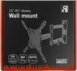 DELTACO ARM-459 SEINÄKIINNIKE 15-40" - Telineet - 7333048008435 - 2