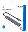 DELTACO USB-C HUB, 5 GBPS - Kablar & Adaptrar - 7333048070005 - 2