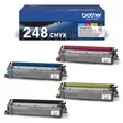 BROTHER TN248VAL TONER PACK BLACK+CMY 1000P NELIVÄRIPAKKAUS - Musteet, paperit ja väripatruunat - 4977766821865 - 2
