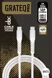 GRATEQ PRO USB-C - USB-C 100W KAAPELI 1.5M - Kaapelit ja laturit - 6438327860115 - 1