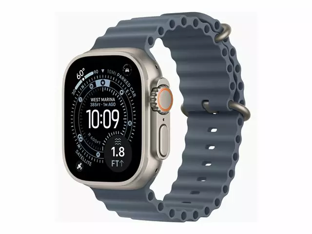 APPLE WATCH ULTRA 3 GPS + CELLULAR 49MM ÄLYKELLO SINIHARMAA OCEAN BAND-RANNEKKEELLA - Älykellot ja aktiivisuusrannekkeet - 195950481235 - 1