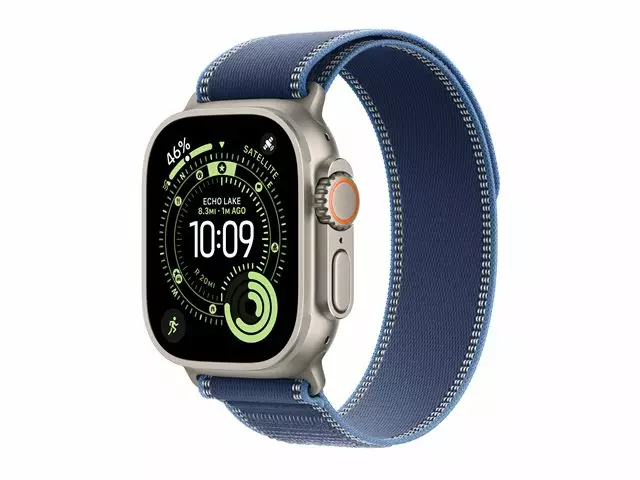 APPLE WATCH ULTRA 3 GPS+CELLULAR 49MM M/L ÄLYKELLO SININEN TRAIL-RANNEKKE & VAALEA TITAANIKUORI - Älykellot ja aktiivisuusrannekkeet - 195950482935 - 1