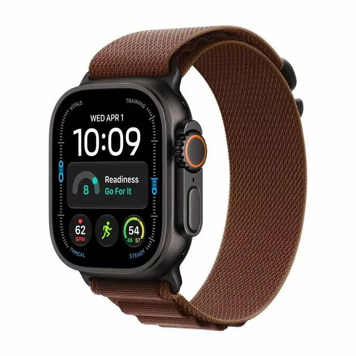 APPLE WATCH ULTRA 4 GPS + CELLULAR 49MM BLACK TITANIUM CASE WITH BURGUNDY ALPINE LOOP - L - Älykellot ja aktiivisuusrannekkeet - 195951217895 - 6