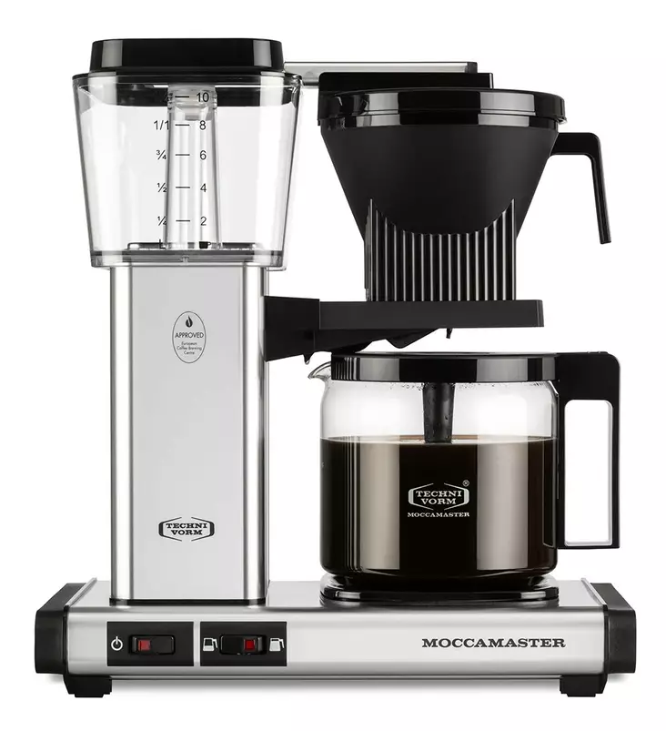 MOCCAMASTER OPTIO KAHVINKEITIN KIILLOTETTU HOPEA - Kahvinkeittimet - 8712072536135 - 1