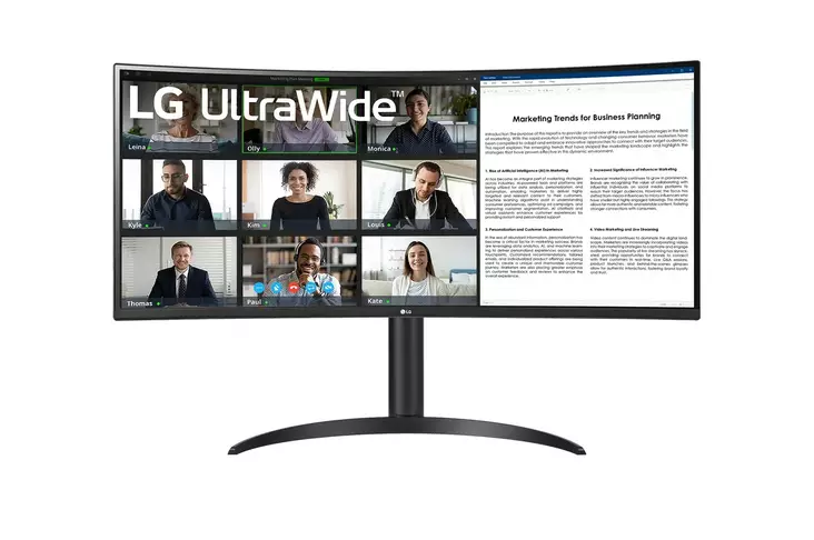 LG 34BR55QC-B 34" UWQHD KAAREVA YRITYSNÄYTTÖ - Näytöt > 27" - 8806084247445 - 1