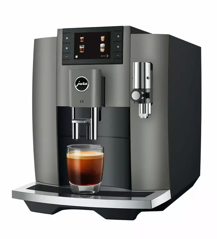 JURA E8 KAHVIAUTOMAATTI DARK INOX (EC) - Erikoiskahvinkeittimet / kahviautomaatit - 7610917155835 - 1