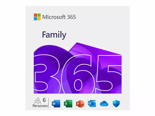 MICROSOFT OFFICE 365 FAMILY 12KK ESD SÄHKÖINEN LISENSSI MONIKIELINEN - Office - 8719172320565 - 2