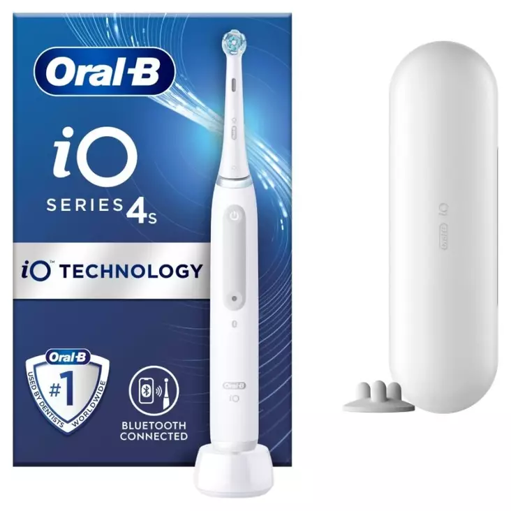 ORAL-B iO4s SÄHKÖHAMMASHARJA VALKOINEN - Sähköhammasharjat - 4210201414865 - 1