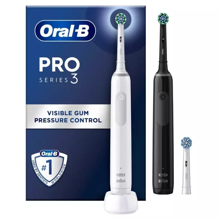 ORAL-B PRO3900N DUO BLACK/WHITE SÄHKÖHAMMASHARJA TUPLARUNGOLLA - Sähköhammasharjat - 8006540760765 - 1