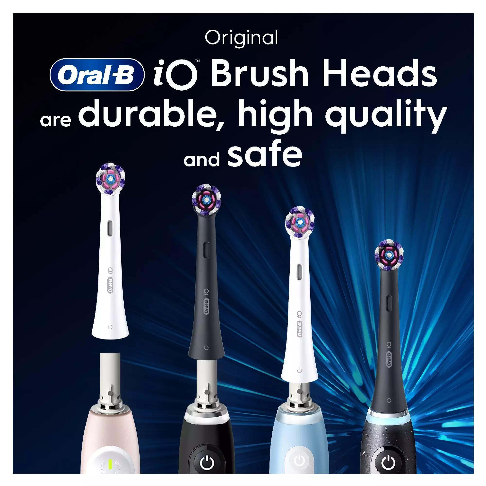 ORAL-B IO RADIANT WHITE REPLACEMENT BRUSH 2 PACK REPLACEMENT BRUSH