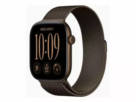 APPLE WATCH SERIES 12 GPS + CELLULAR 46MM MÖRK BRONS ALUMINIUMHUS MED MÖRK BRONS MILANESE LOOP - M/L - Smartklockor & Träningsklockor - 195951375786 - 6