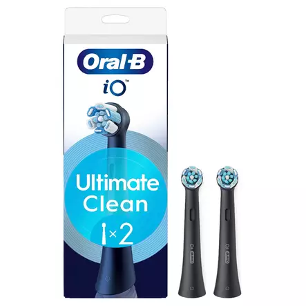 ORAL-B IO ULTIMATE CLEAN MUSTA IO-VAIHTOHARJA 2KPL - Vaihtoharjat - 8700216456876 - 1