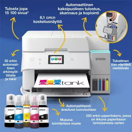 EPSON ECOTANK ET-4956 MONITOIMITULOSTIN - Ecotank - 8715946731476 - 4