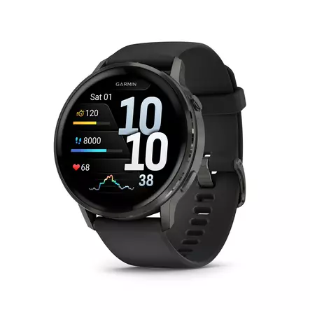 GARMIN VENU 4 45MM ÄLYKELLO MUSTA - Älykellot ja aktiivisuusrannekkeet - 753759342876 - 2