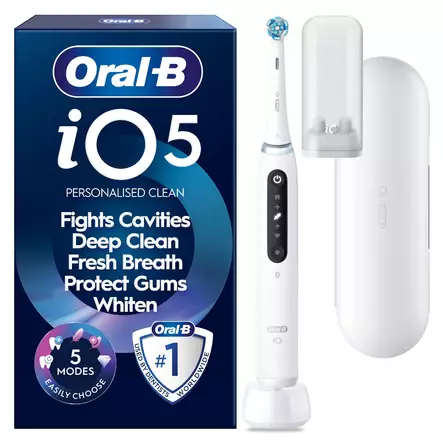 ORAL-B IO5S ELECTRIC TOOTHBRUSH WHITE - Electric Toothbrushes - 8006530068086 - 1