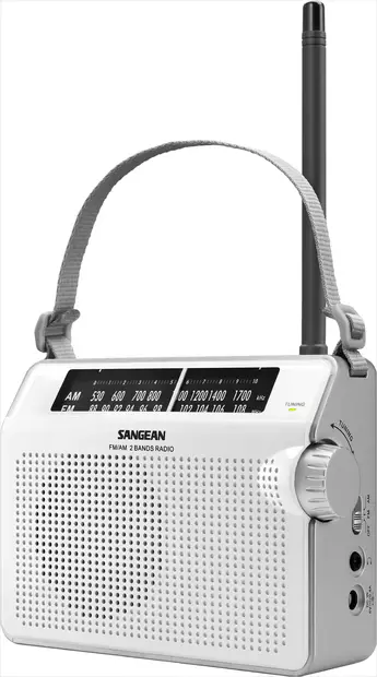 SANGEAN PRD6 PÖYTÄ/MATKARADIO VALKOINEN - Analoginen radio - 4711317992266 - 1