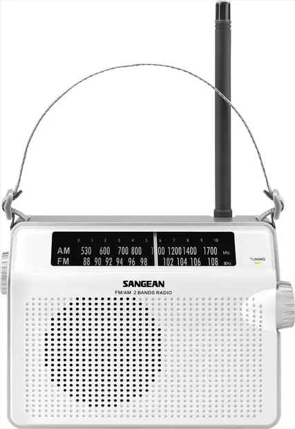 SANGEAN PRD6 PÖYTÄ/MATKARADIO VALKOINEN - Analoginen radio - 4711317992266 - 2