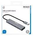 DELTACO USB-A HUB, 4X USB-A - Cables & Adapters - 7333048069986 - 4