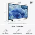SAMSUNG TQ85Q8FAAU 85" 4K QLED-TV - Yli 60 tuumaiset televisiot - 8806097115946 - 4