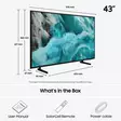 SAMSUNG TQ43Q7F2BU 43" 4K QLED - 40-50 tuumaiset televisiot - 8806097190776 - 4