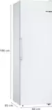 BOSCH GSN36VWEP KAAPPIPAKASTIN VALKOINEN - Kaappipakastimet - 4242005251056 - 5