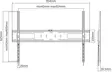 DELTACO ARM-1152 SEINÄKIINNIKE 60-100" - Telineet - 7333048042866 - 5