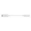DELTACO USB-C SOVITIN 3.5MM VALKOINEN 11CM - Kaapelit ja laturit - 7333048043306 - 3