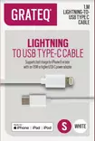 GRATEQ USB-C - MFi LIGHTNING KAAPELI PD 1M - Kaapelit ja adapterit - 6438327850086 - 1