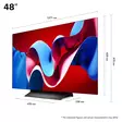 LG OLED48C44LA 48" 4K OLED-TV 144HZ - 40-50 tuumaiset televisiot - 8806084749406 - 5