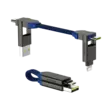 ROLLING SQUARE INCHARGE X 100W USB-C/LIGHTNING/M.USB 7CM SININEN - Kaapelit ja laturit - 7640170468526 - 2