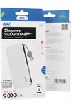 WAVE SLIMPOWER LISÄVIRTA 9000 mAh VALKOINEN - Kaapelit ja laturit - 6418312132106 - 4