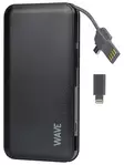 WAVE SLIMPOWER LISÄVIRTALATURI 9 000 mAh MUSTA - Kaapelit ja laturit - 6418312132076 - 2