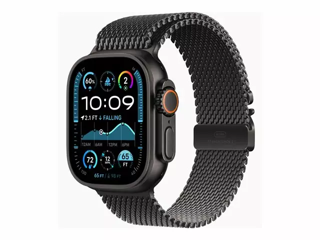 APPLE WATCH ULTRA 2 GPS+CELLULAR 49MM MILANESE LOOP MUSTATITAANI L KOKO - Älykellot ja aktiivisuusrannekkeet - 195949589126 - 1