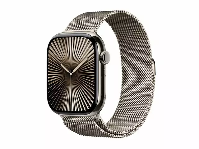 APPLE WATCH S10 GPS+CELLULAR 46MM M/L ÄLYKELLO MILANESE LOOP LUONNONTITAANI - Älykellot ja aktiivisuusrannekkeet - 195949819476 - 1