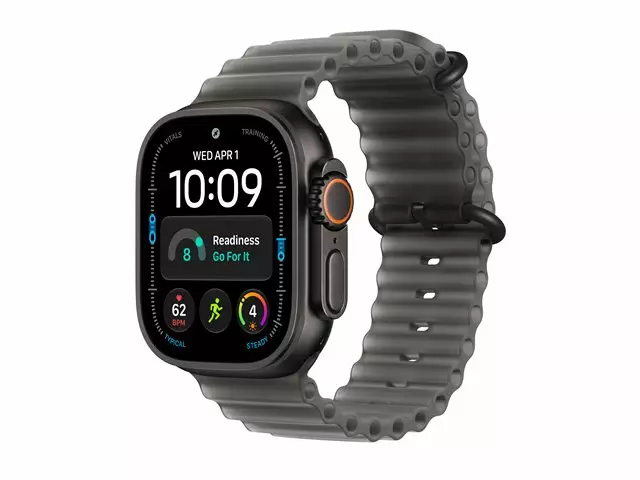 APPLE WATCH ULTRA 4 GPS + CELLULAR 49MM SVART TITANHUS MED TRANSLUCENT SVART OCEAN BAND - Smartklockor & Träningsklockor - 195951217116 - 6